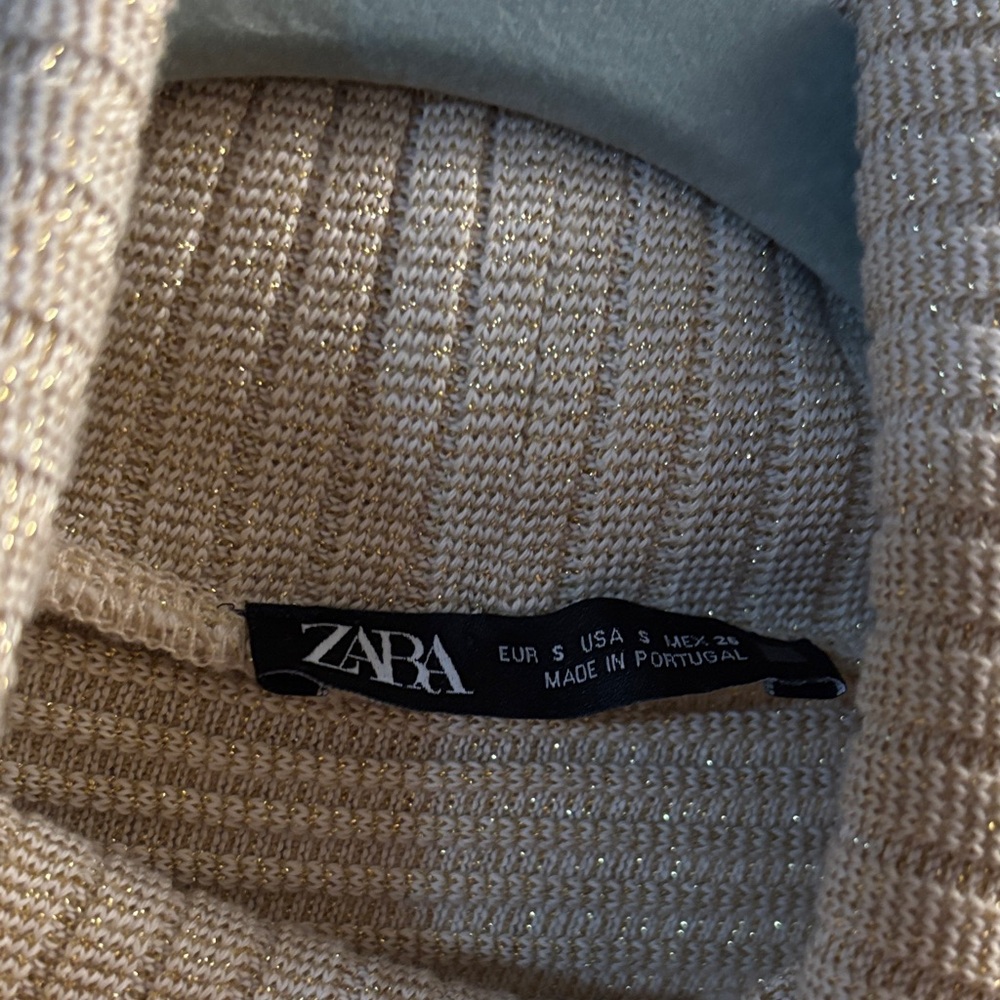 Zara Cream Ribbed Knitwear - Picture 2 of 5